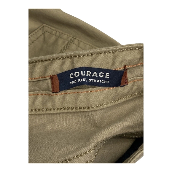 34 Heritage Courage Straight Leg Mid Rise Pants In Khaki Twill Size 30 × 34 NWT - Picture 5 of 16